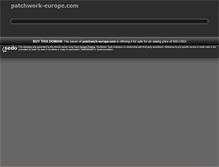 Tablet Screenshot of patchwork-europe.com